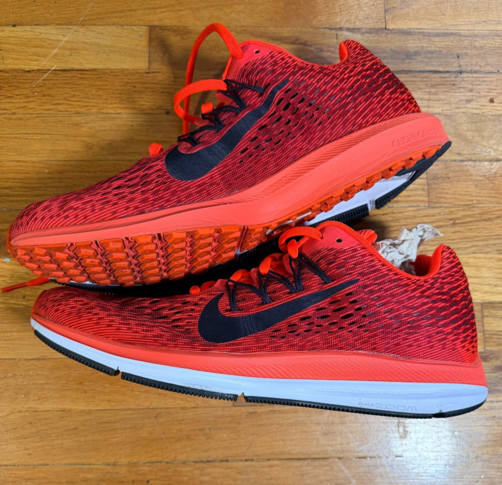 Nike Zoom Winflo 5 Red Black Running Shoes Men’s Size 10 AA7406-600. B